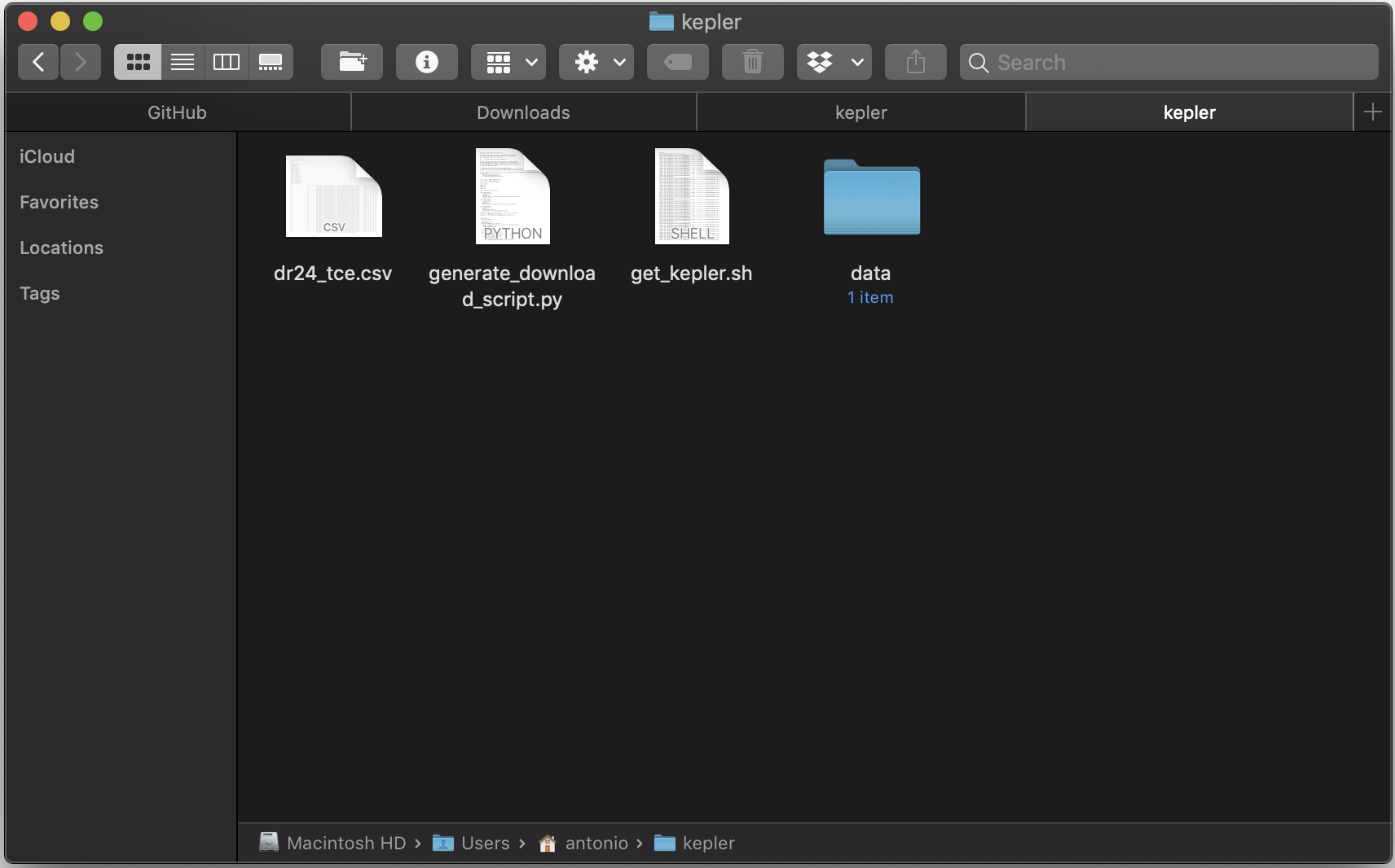Working Directory